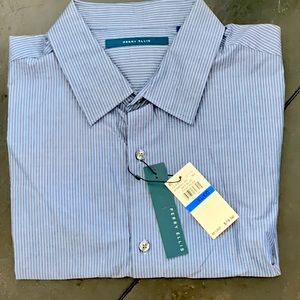 New PERRY ELLIS Button Down Dress Shirt - Size XL